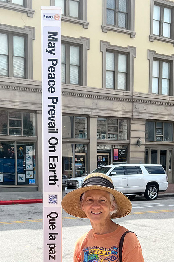 Peace Pole Galveston-600×900